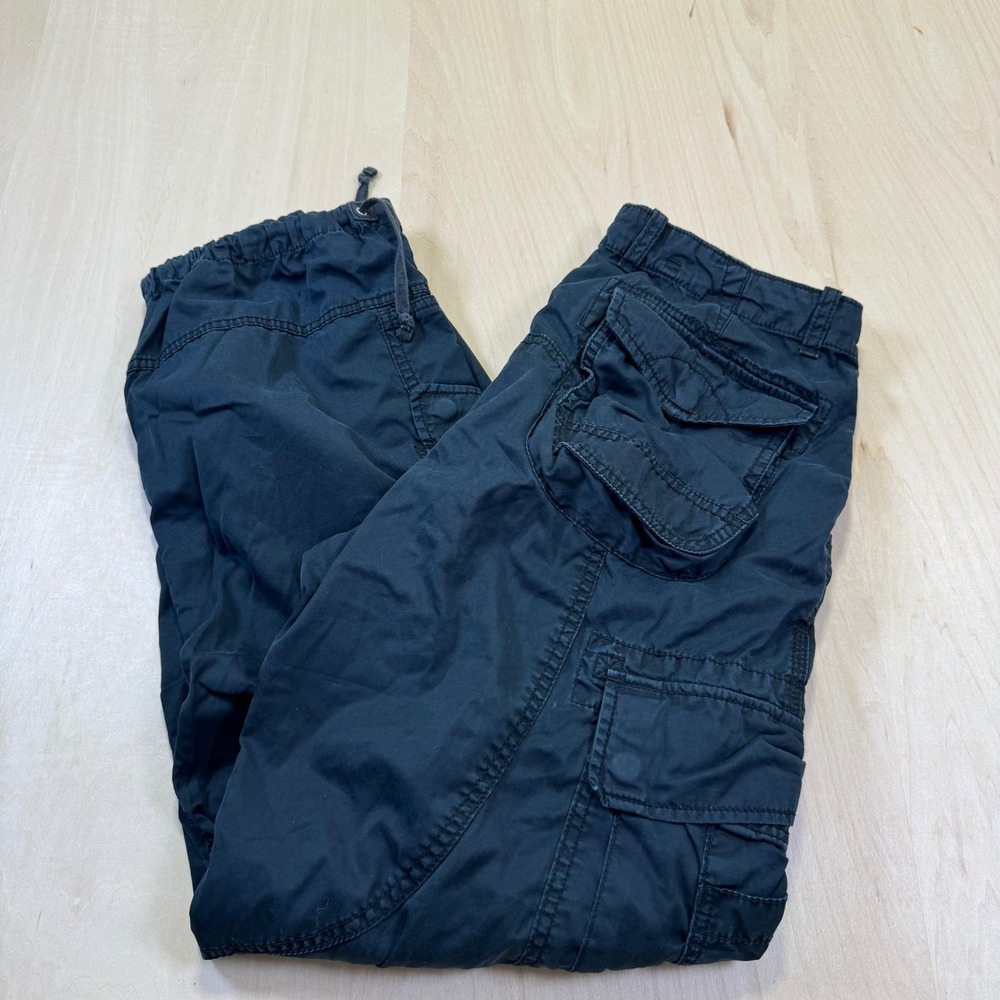 Vtg Polo Ralph Lauren Cargo‎ Pants Mens 32x30 Black 7-Pocket Paratrooper Utility
